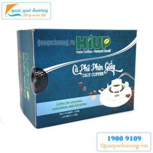 Cà Phê rang xay nguyên chất phin giấy 10 phin Hiup Coffee