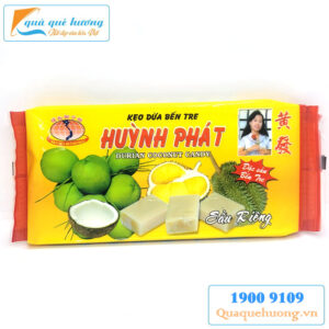 Kẹo dừa sầu riêng Huỳnh Phát 240g - đặc sản Bến Tre
