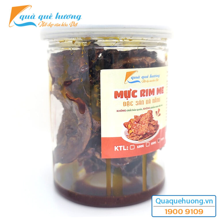 Mực rim me đặc sản Đà Nẵng loại đặc biệt 200gr - Quà Quê Hương