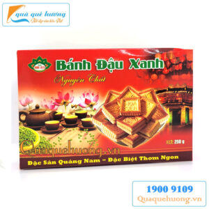 Bánh đậu xanh nướng Hoa Sen 250g – Bánh đậu xanh chay nướng