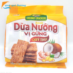 Bánh dừa nướng vị Gừng Quý Thu gói 125gr - Đặc sản Quảng Nam