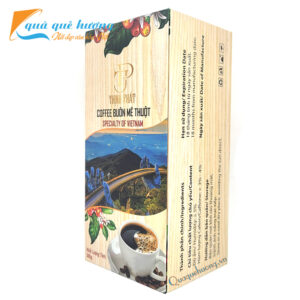 Hộp quà giấy cứng sang trọng từ cà phê rang xay nguyên chất & phin Inox Thịnh Phát Coffee và Hung King Coffee