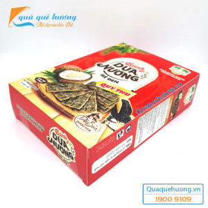 Bánh dừa nướng Mè Đen Quý Thu hộp 180gr - Giòn xốp ít ngon -  Đặc sản Quảng Nam
