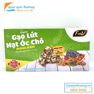 Thanh gạo lứt Hạt Óc Chó Rong Biển FbV 90gr