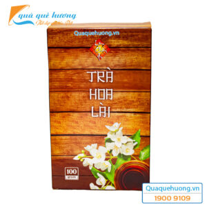 Trà Hoa Lài Lâm Chấn Âu hộp giấy vân gỗ đặc biệt 100gr