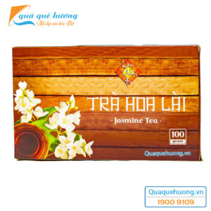 Trà Hoa Lài Lâm Chấn Âu hộp giấy vân gỗ đặc biệt 100gr