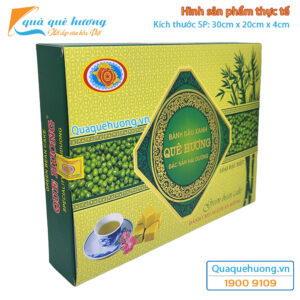 Bánh đậu xanh Quê Hương loại đặc biệt 380gr Dành cho người ăn Kiêng - Đặc sản Hải Dương