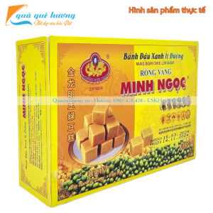 Bánh đậu xanh Rồng Vàng Minh Ngọc ít đường 300gr - Đặc sản Hải Dương