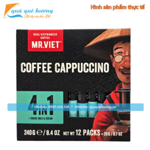 Cà phê Cappuccino 4in1 hiệu Mr.Viet hộp 240gr