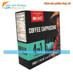 Cà phê Cappuccino 4in1 hiệu Mr.Viet hộp 240gr