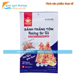 Combo 5 gói Bánh tráng Tôm nướng bơ tỏi DaviFood 40g - Đặc sản Đà Nẵng