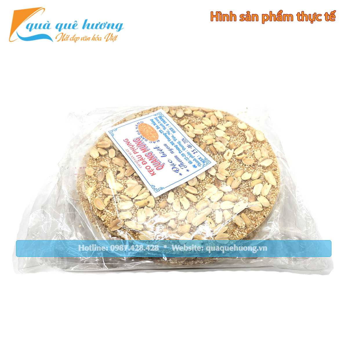 Keo-dau-phung-me-trang-Quang-Mung-dac-san-da-Nang Combo 5 kẹo đậu phụng mè trắng Quang Mừng - Đặc Sản Đà Nẵng làm quà