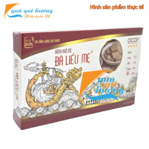 Bánh khô mè trắng Gạo Lứt Bà Liễu Mẹ hộp 250g - Đặc sản Đà Nẵng - 현미와 검 깨 케이크- 糙米芝麻干糕