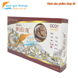 Bánh khô mè trắng Gạo Lứt Bà Liễu Mẹ hộp 250g - Đặc sản Đà Nẵng - 현미와 검 깨 케이크- 糙米芝麻干糕