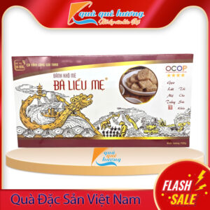 Bánh khô mè trắng Gạo Lứt Bà Liễu Mẹ hộp 250g - Đặc sản Đà Nẵng - 현미와 검 깨 케이크- 糙米芝麻干糕