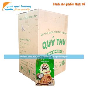[GIÁ SỈ] Thùng 40 gói Bánh dừa nướng Quý Thu vị truyền thống đặc biệt gói lớn 225g – Đặc sản Quảng Nam