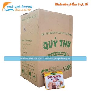 hùng 100 gói Bánh dừa nướng vị Gừng Quý Thu gói 125gr – Đặc sản Quảng Nam
