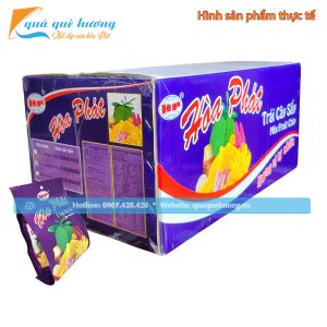 Thùng 40 gói Trái cây sấy thập cẩm Hòa Phát 100g giòn ngon hương vị tự nhiên - Mix fruit chip