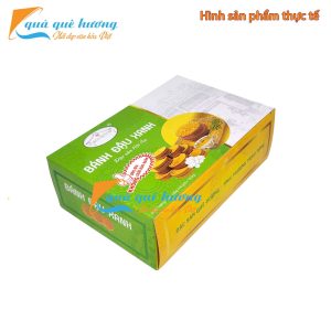 Bánh Đậu Xanh Nướng Chay (Không Nhân) BÔNG – Đặc Sản Hội An Hộp Giấy 125g | Quà Tặng Chay Thanh Tịnh