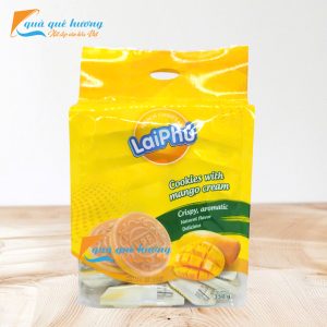 Bánh Cookies Kẹp Kem Xoài Lai Phú 350G - Hương Vị Nhiệt Đới Thơm Ngon (Chuẩn HVNCLC)
