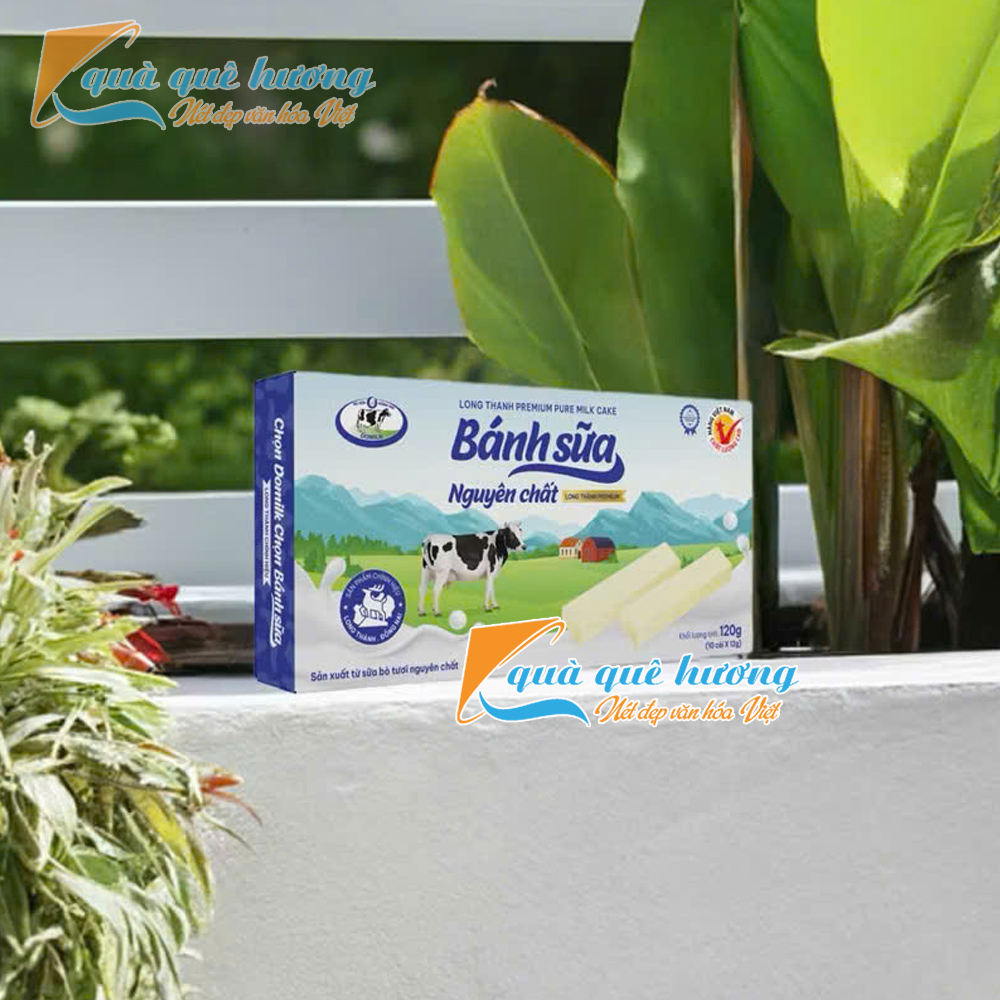 Banh-sua-nguyen-chat-Long-Thanh-Domilk-120g-dac-san-Dong-Nai-lam-qua Bánh Sữa Long Thành Vị Nguyên Bản (Hộp 120g) - Hương Vị Ngọt Ngào Từ Sữa Tươi Nguyên Chất