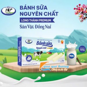 Bánh Sữa Long Thành Vị Nguyên Bản (Hộp 120g) - Hương Vị Ngọt Ngào Từ Sữa Tươi Nguyên Chất