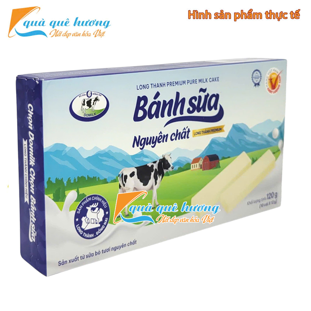 Banh-sua-nguyen-chat-Long-Thanh Bánh Sữa Long Thành Vị Nguyên Bản (Hộp 120g) - Hương Vị Ngọt Ngào Từ Sữa Tươi Nguyên Chất